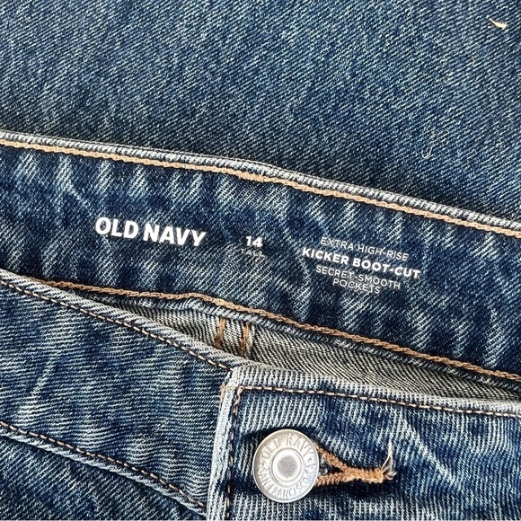 Extra High rise Kicker bootcut jeans Size 14 Tall NWT - Picture 3 of 14